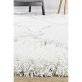 Rug Destination White Parisa Shag Rug