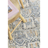 Rug Destination Blue Grey Faisal Power-Loomed Runner
