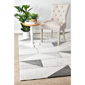 Rug Destination Silver Ellice Microfibre Rug