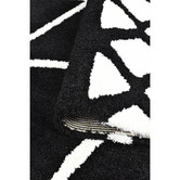 Rug Destination Black Benton Microfibre Rug