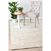 Rug Destination Beige Zavala Microfibre Rug