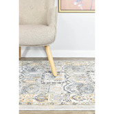 Rug Destination Blue Grey Faisal Power-Loomed Runner
