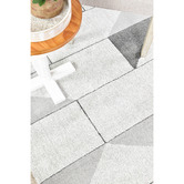 Rug Destination Silver Ellice Microfibre Rug