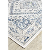 Rug Destination Cream Blue Calmly Power-Loomed Runner