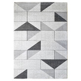 Rug Destination Silver Ellice Microfibre Rug