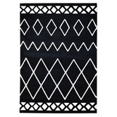 Rug Destination Black Benton Microfibre Rug