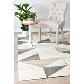 Rug Destination Beige Ellice Microfibre Rug