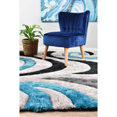 Rug Destination Turquoise Amanah Hand-Tufted Rug