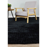 Rug Destination Black Krista Shag Rug