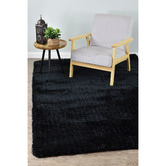 Rug Destination Black Krista Shag Rug