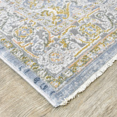 Rug Destination Grey &amp; Yellow Vanessa Power-Loomed Rug