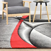 Rug Destination Red Eutychia Power-Loomed Rug