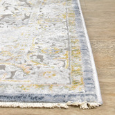 Rug Destination Grey &amp; Yellow Vanessa Power-Loomed Rug