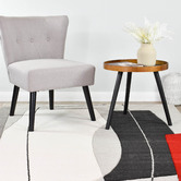Rug Destination Grey &amp; Red Rhett Power-Loomed Rug