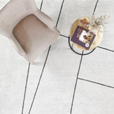 Rug Destination White Harper Power-Loomed Rug
