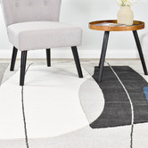 Rug Destination Grey &amp; Blue Rhett Power-Loomed Rug