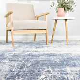 Rug Destination Blue Zayne Contemporary Rug