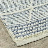 Rug Destination Blue &amp; White Holden Wool &amp; Viscose Rug