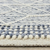 Rug Destination Blue &amp; White Holden Wool &amp; Viscose Rug