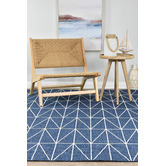Rug Destination Navy Kristoff Indoor/Outdoor Rug