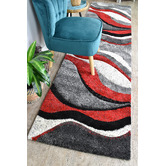 Rug Destination Red Manisha Power-Loomed Rug