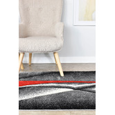 Rug Destination Red Eutychia Power-Loomed Rug