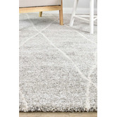 Rug Destination Light Grey &amp; White Casper Power-Loomed Area Rug