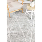 Rug Destination Light Grey &amp; White Casper Power-Loomed Area Rug