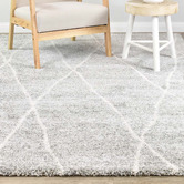 Rug Destination Light Grey &amp; White Casper Power-Loomed Area Rug