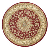 Rug Destination Red Eris Power-Loomed Round Rug