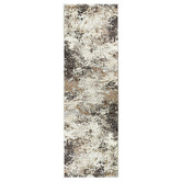 Rug Destination Brown &amp; Cream Juna Power-Loomed Runner