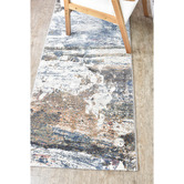 Rug Destination Blue &amp; Teracotta Juna Power-Loomed Runner