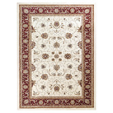 Rug Destination Cream &amp; Red Gael Power-Loomed Rug