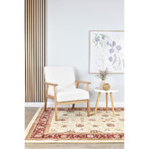 Rug Destination Cream &amp; Red Gael Power-Loomed Rug