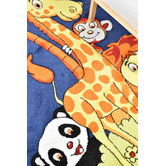 Rug Destination Navy Animal Round Rug