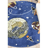 Rug Destination Navy Space Round Rug