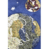 Rug Destination Navy Space Round Rug