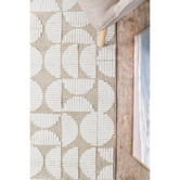 Rug Destination Beige &amp; Cream April Contemporary Runner