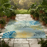 Rug Destination Kehlani Deep Blue Indoor/Outdoor Rug