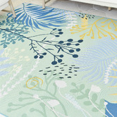 Rug Destination Kehlani Deep Blue Indoor/Outdoor Rug