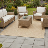 Rug Destination Corrine Diamond Jute-Look Indoor/Outdoor Rug