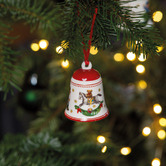 Villeroy and Boch Red My Christmas Festive Bell Hanging Ornament