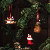 Villeroy and Boch 3 Piece Nostalgic Christmas Presents Hanging Ornament Set
