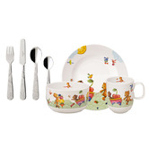 Villeroy and Boch 7 Piece Kids&#039; Hungry as a Bear Dinner Set