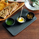 Villeroy and Boch 4 Piece Manufacture Rock Porecelain Dip Bowl Set