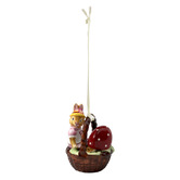 Villeroy and Boch Bunny Tales Anna in Basket Porcelain Hanging Ornament