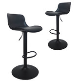 Modish Habitat Mira Vegan Leather Adjustable Barstools