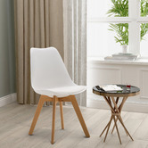 Modish Habitat White Eames Inspired Dining Chairs