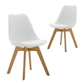 Modish Habitat White Eames Inspired Dining Chairs
