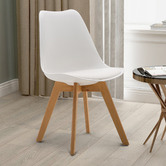 Modish Habitat White Eames Inspired Dining Chairs